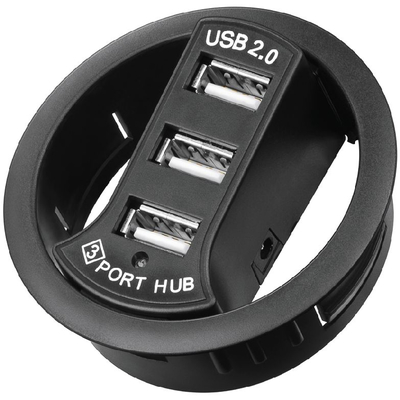 USB Hub fr Schreibtisch-Einbau, 60mm 