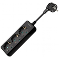 3-fold contact protection Socket strip with 1.5m supply...
