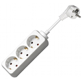 3-fold contact protection Socket strip with 1.5m supply...