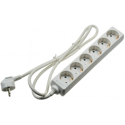 6-fold contact protection Socket strip with 1.5m supply...