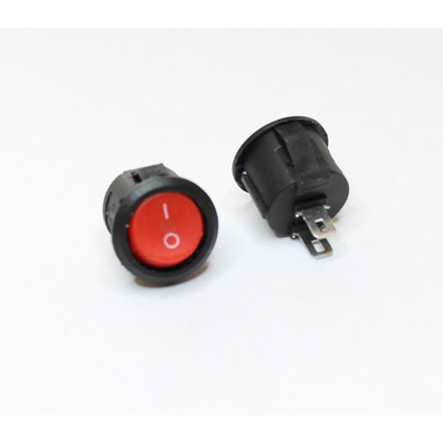 Wippschalter aus/ein 15mm 250V 3A schwarz/rot