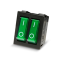 Doppel Wippschalter 2 x aus/ein mit Kontrollleuchte 250V...