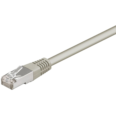 CAT5e Network cable   1.0m gray SFTP patch cable, 2x RJ45 plug 