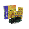 Weatherproof light chain with 10 sockeds with colorful...