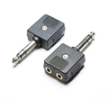 Klinke 6,3mm Stecker stereo / 2 x Klinke 3,5mm Buchse stereo