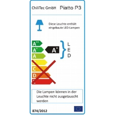 LED Leuchteinsatz 50mm warmwei 3000K 230V 3W  - Piatto P3W
