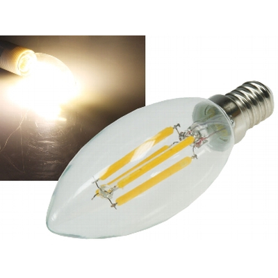        LED Filament Kerzenlampe 4W warmweiß 3000K - K4