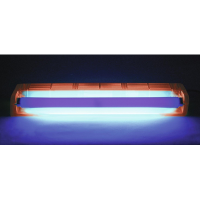 UV tube complete fixture 45cm 15W ABS red