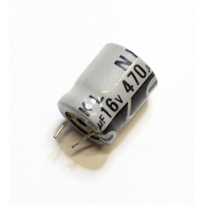 Electrolytic capacitor    470f   16V  print 10x12,5