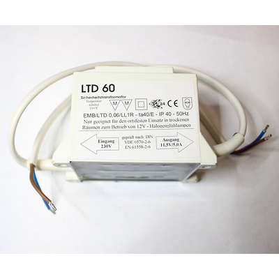 Power supply Prim 230V 60W Sec. 11.5VAC - LTD60