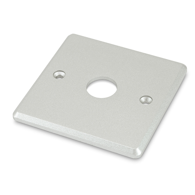 Aluminium Klingel-/Tasterblende 86x86mm
