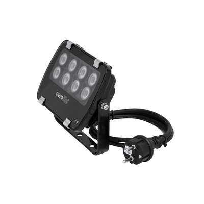 Outdoor floodlight with 8 x 1 W LEDs  6400K 60° IP54