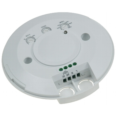 Ceiling motion detector LED suitable, 8m detection, 2000W white CBM-Flat-HF