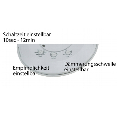 Decken-Bewegungsmelder LED geeignet, 8m Detektion, 2000W wei�