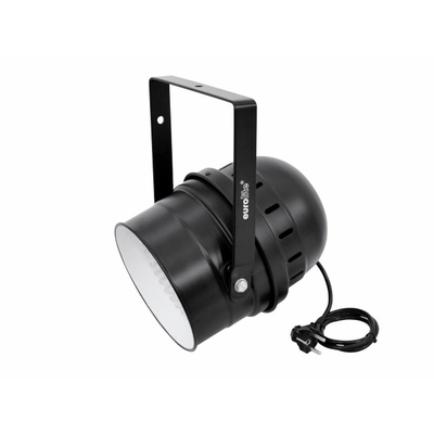 Professional spot as LED DMX model -  LED PAR-64 RGBA 10mm Short black
