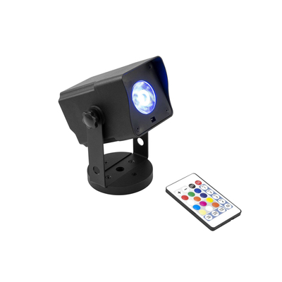  Battery-powered pinspot with magnetic base 15 W 4in1 LED