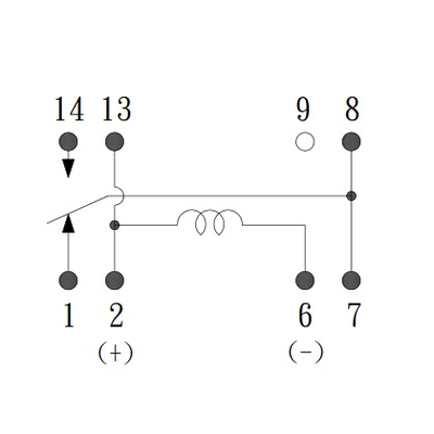 Reedrelais 12VDC 1 x ein 0,5A - D1A1200000 KUAN