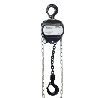 Manual chain hoist as installation aid 6M/1.0T black
