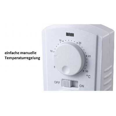 Intermediate thermostat max. 3500W, 5-30  C OFF / AUTO - ST-35 ana