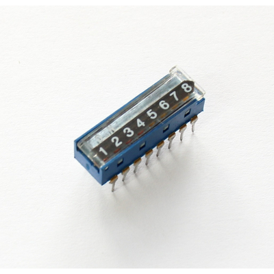 DIL switch  8 x ein with cover DIL16