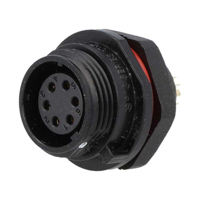 Built socket 6 pole 125V 5A - SP1312/S6