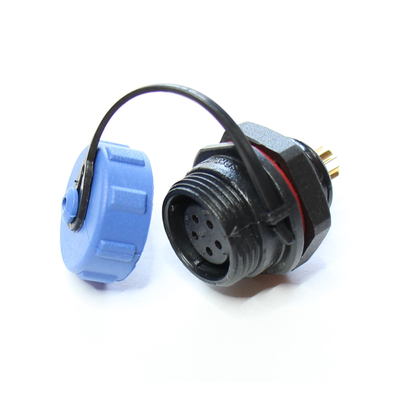 6 pin socket 125V 5A incl.cover - SP1312 / S6 + SP13-COVER