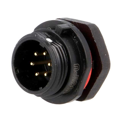 Einbau Stecker 6 polig 125V  5A IP68  - SP1312/P6