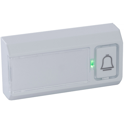 Funk-Klingeltaster Batteriebetrieb IP55 mit Namensfeld - Pilota Porta