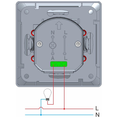 Motion detector 160 2-wire LED suitable silver