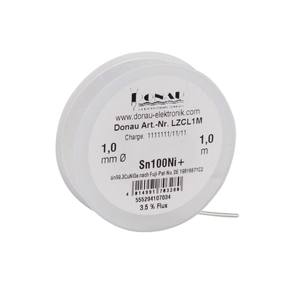 L�tzinn CLEAR �1mm Sn100Ni+ Klappspule 1m - LZCL1M