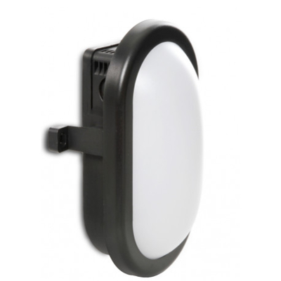 LED oval moisture-proof luminaire 10W cool white 6000K IP54