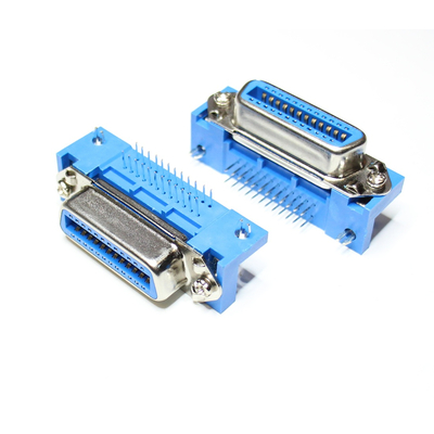 Centronics socket 24-pin for print mounting