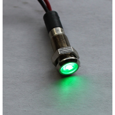 Indicator light LED 12-24VDC green IP20