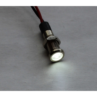 Indicator light LED 12-24VDC white IP20