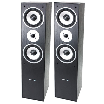 HiFi Standlautsprecherboxen 350 Wmax 3 Wege schwarz