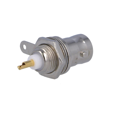 BNC panel socket with central fixing