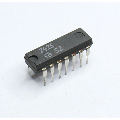 7426 Vierfacher NAND Speicher mit je 2 Eing�ngen und Open Kollector Ausg.