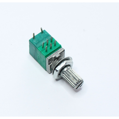 Potentiometer axial stereo  50K log mit Schalter