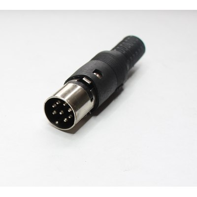 DIN plug  8-pin 270� with kink protection, center pin not centric