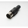 DIN plug  8-pin 270 with kink protection, center pin not...