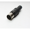 DIN plug  8-pin 270� with kink protection, center pin not...