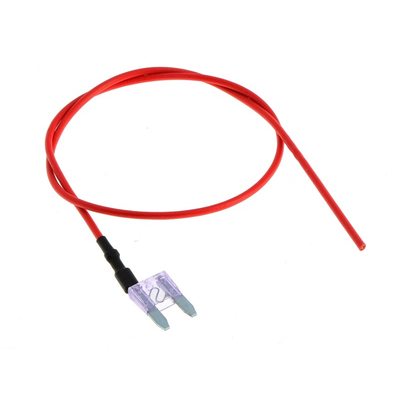 MINI Flachsicherung  3A mit Kabel 1mm�