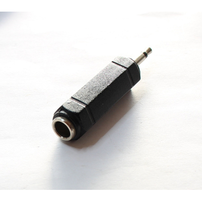 3.5mm jack plug mono > 6.3mm jack socket mono