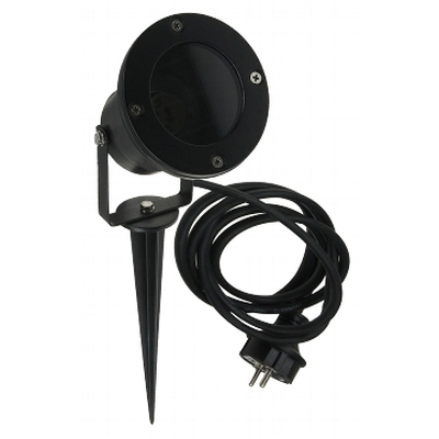  Garden light GU10 socket with 1,5m cable and ground spike black - CT-GS10