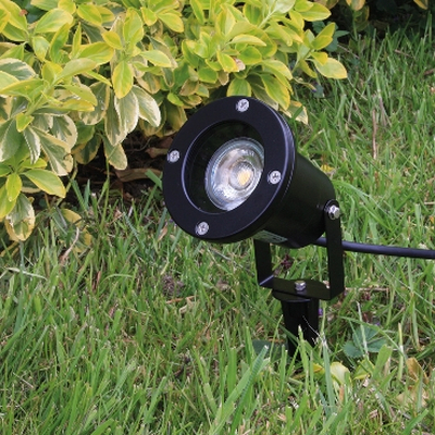 Garden light GU10 socket with 1,5m cable and ground spike...