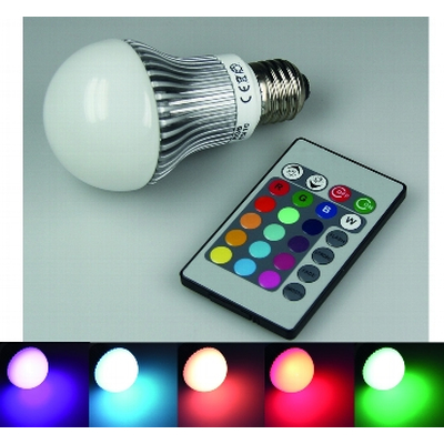   LED Lampe  3,3 Watt RGB mit Fernbedienung