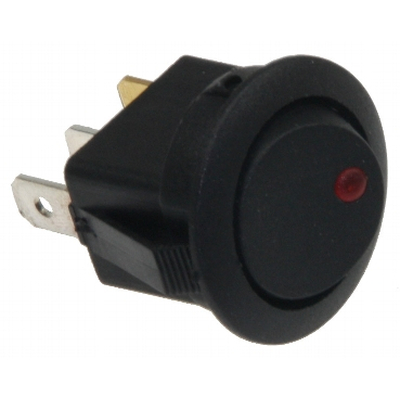 Wippschalter 1 x ein mit roter LED 12 VDC