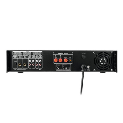 PA mixing amplifier with MP3 player and IR remote control, 250 Wrms - MP-250P