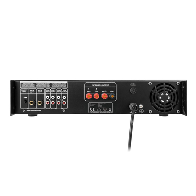 PA mixing amplifier with MP3 player and IR remote control 500 Wrms - MP-500P