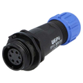 Coupling 6 pin 125V  5A male thread IP68 - SP1311/S6IN